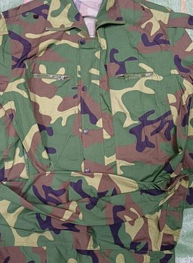 老87迷彩服老款双层带屁兜