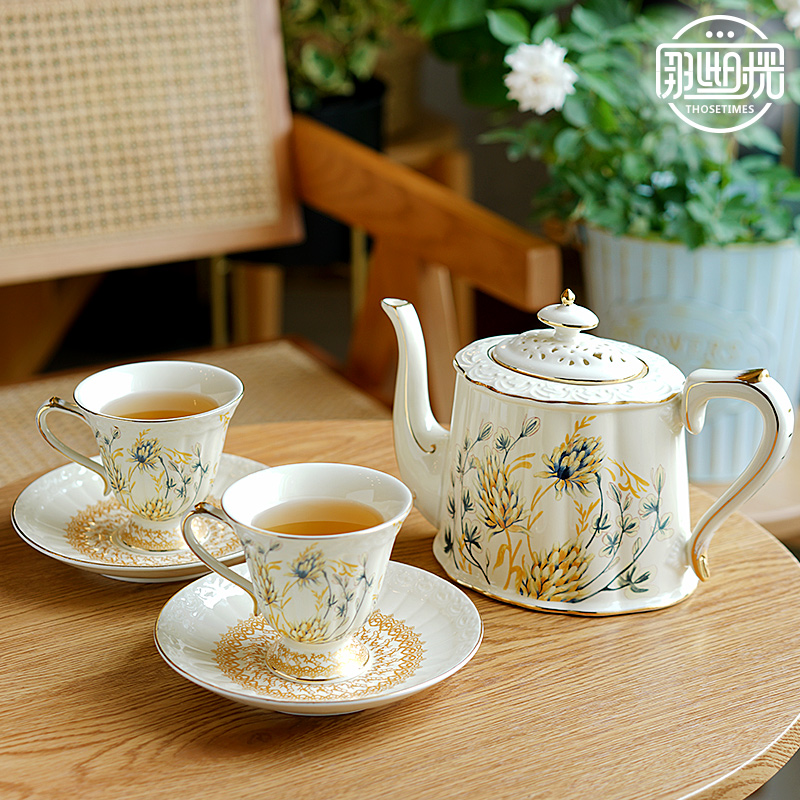 那些时光英式茶壶欧式咖啡杯轻奢陶瓷法式下午茶具花茶杯子套装-封面