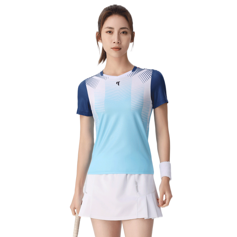 2026新款羽毛球服女套装运动上衣短袖短裙跑步训练比赛服定制球衣