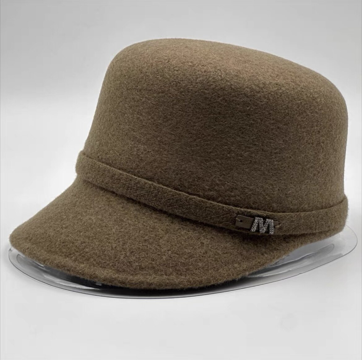 羊毛保暖帽子女秋冬百搭时尚洋气优雅冬季鸭舌帽女2023新款显脸小