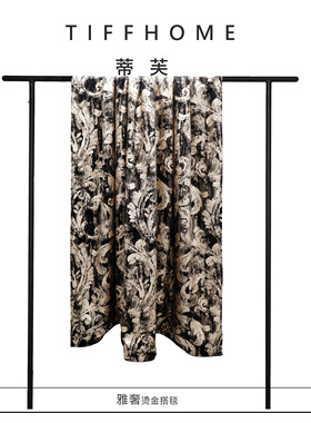 TIFFHOME高级感沙发客厅抱枕轻奢高端搭毯酒店样板间沙发搭巾床毯