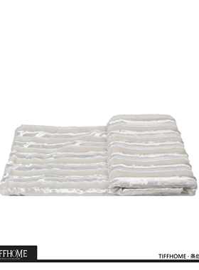 高档星级酒店床用毯子法式轻奢样板间进口高级奢华床尾毯沙发搭毯