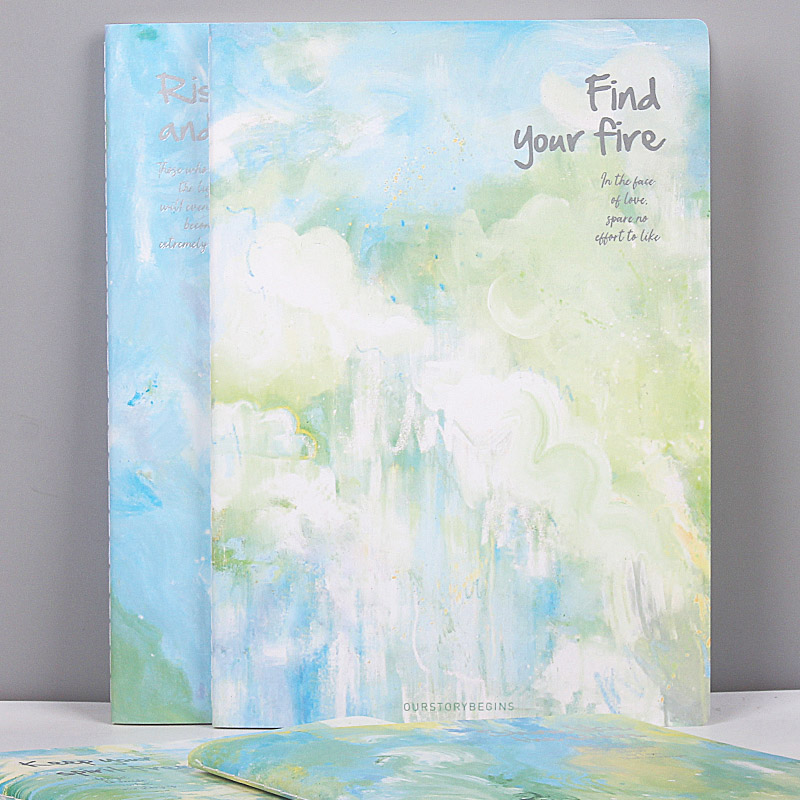 初品车线笔记本子文具B5大号学生油画色彩横线日记事本纯真美术馆