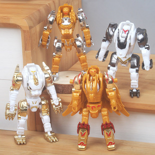合金钢甲兽上古神兽凤凰麒麟貔貅饕餮变形机器人儿童男女益智玩具