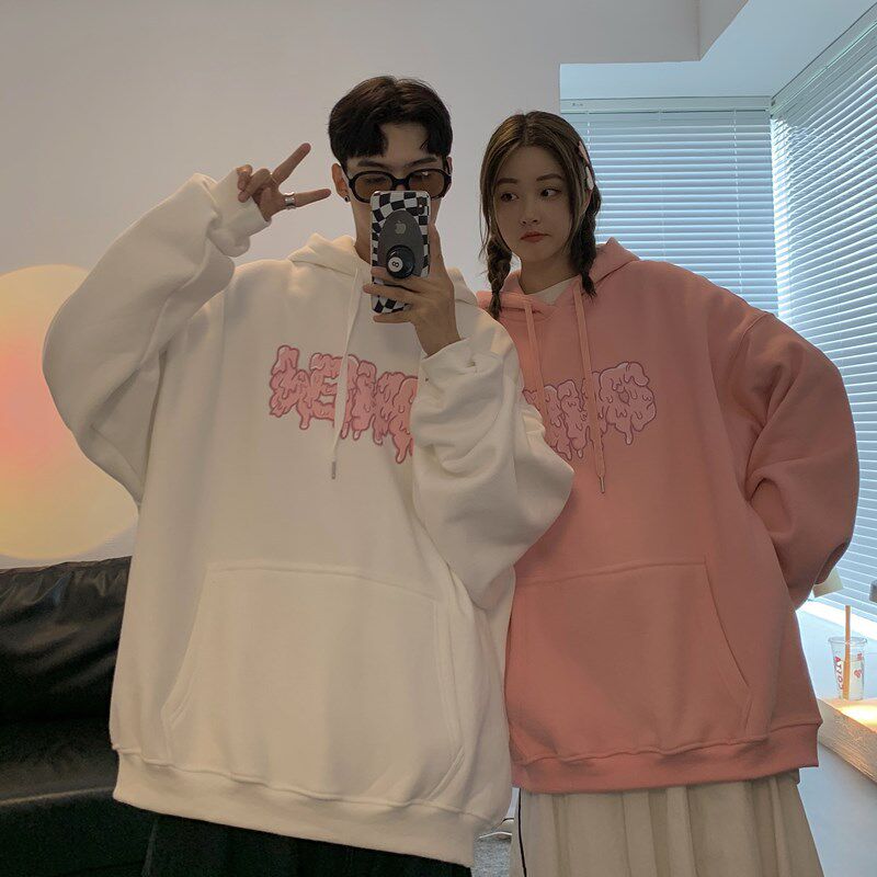 于衣阁2024年新款roora情侣装卫衣春秋季加绒加厚生宽松外套ins潮