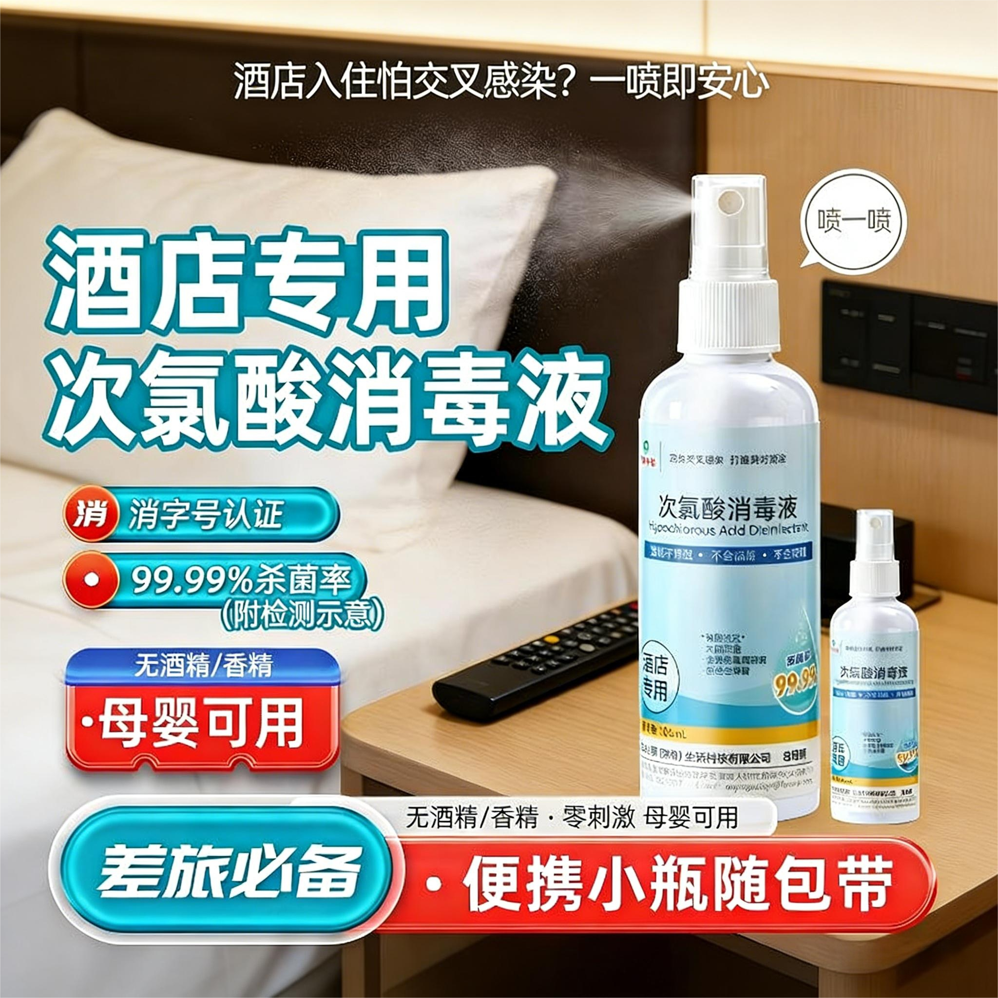 次氯酸消毒液喷雾旅行便携酒店杀菌皮肤宠物衣物HPV甲流乙流诺如,洗护清洁剂/卫生巾/纸/香薰,消毒液,淘宝优惠券,粉丝福利购,淘宝优惠卷