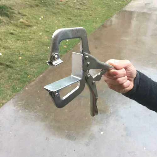 手持式45度夹子11寸长石材工具，紧固挡水条加固90度固定45度夹子