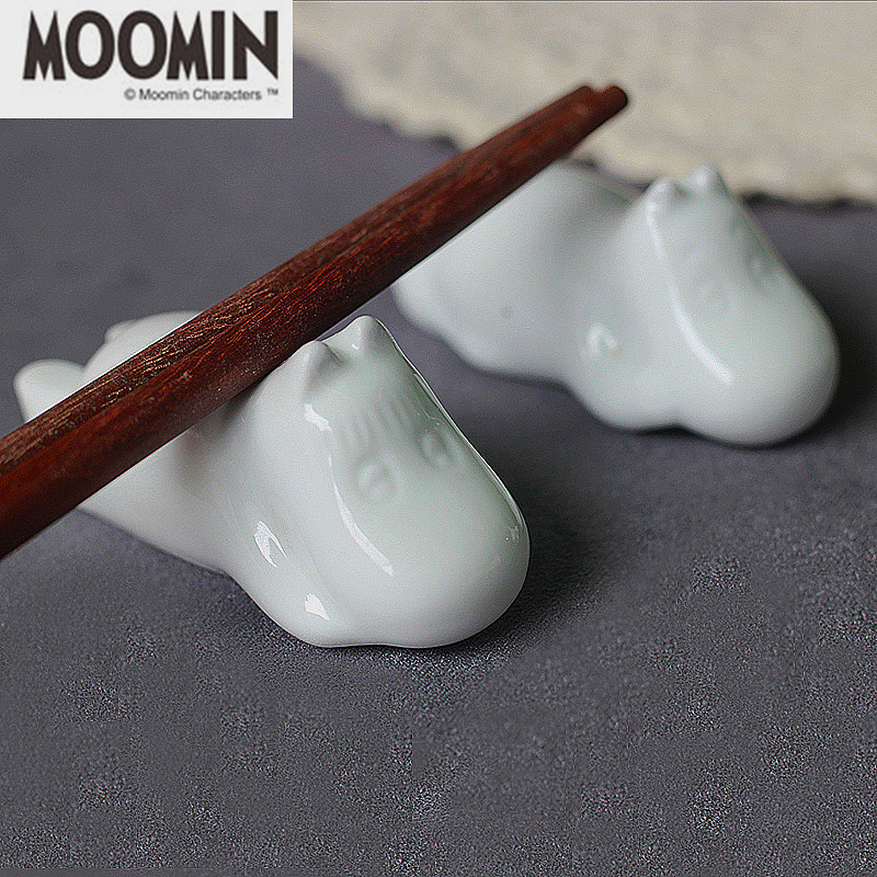 姆明moomin陶瓷筷子架刀叉架筷子托卡通拍摄装饰小摆件满 筷子架