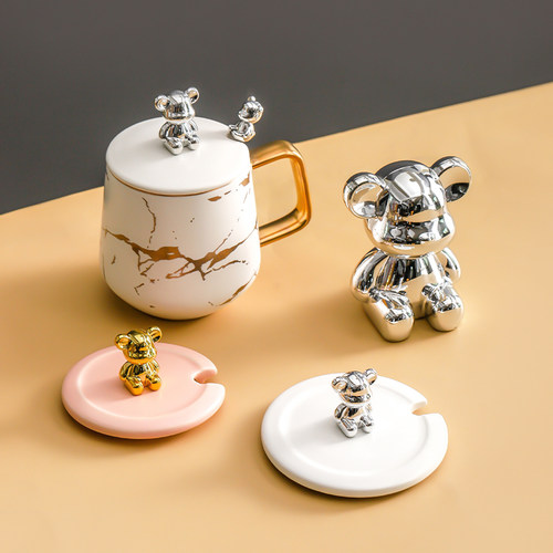 陶瓷杯盖通用开口防尘杯盖大口径