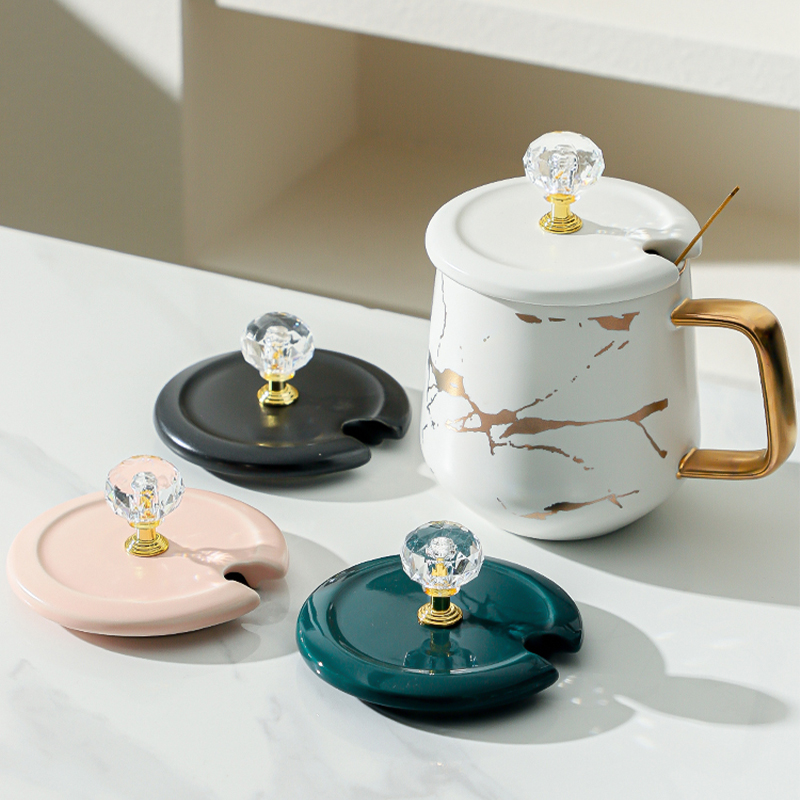 陶瓷杯盖开口茶杯盖子大口径单卖