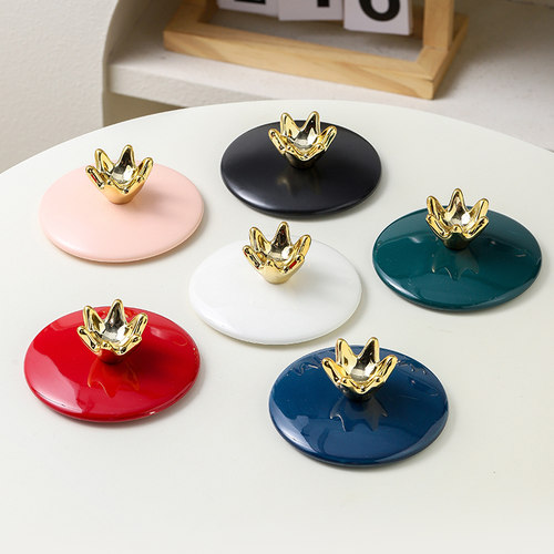 万能杯盖陶瓷通用防尘大口径单卖