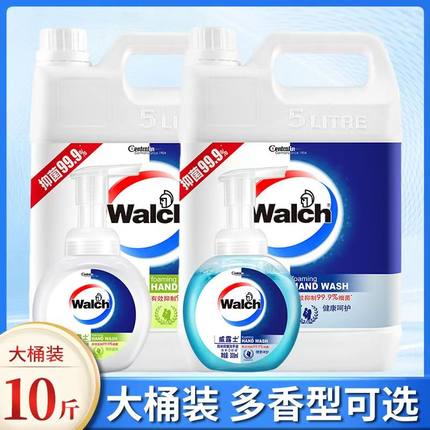 威露士泡沫洗手液家庭装幼儿园学校医院酒店公司5L大桶补充装专用