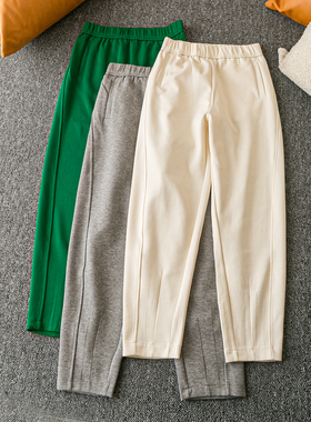 春秋外贸韩版新款   青春流行  减龄时尚  百搭松紧腰休闲长裤