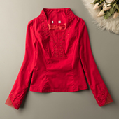 上衣绣花 修身 半身裙气质套装 春秋女时尚 两件套敬酒新娘