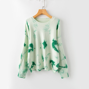 新款 圆领长袖 时尚 保暖舒适 套头毛线衣 百搭 春秋冬外贸韩版