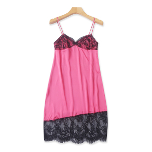 新款 吊带无袖 温柔气质 蕾丝拼接 连衣裙 外穿内搭 春夏外贸韩版