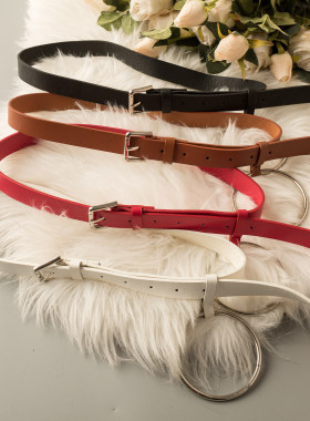 女装饰细皮带牛仔休闲韩系