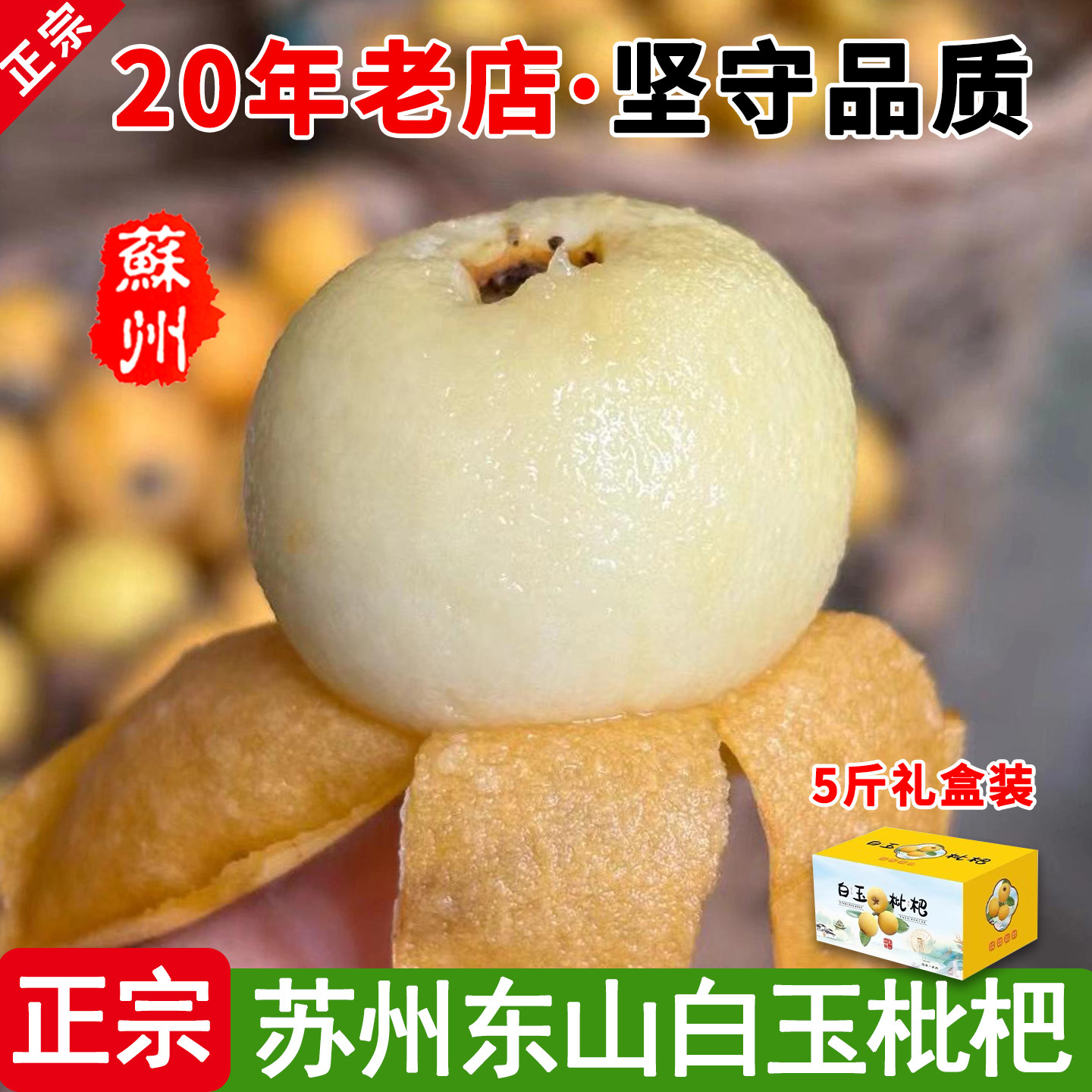 【现货速发】正宗东山白玉枇杷