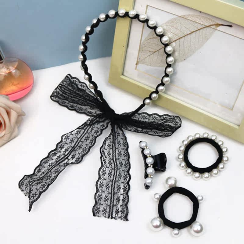 bow Lace Hair hoop Pearl Rhinestone Grip lady Hairpin Ultra cents Headdress Seamless rubber string Card issuance suitin the Accessories/Fashion Jewelry, Hair Accessories  category - from Buy2taobao.com to provide professional Taobao agent buy service