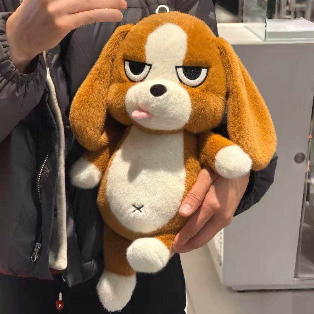 比格犬玩偶会跑步的邪恶小狗毛绒玩具腊肠狗陪睡公仔娃娃送女朋友