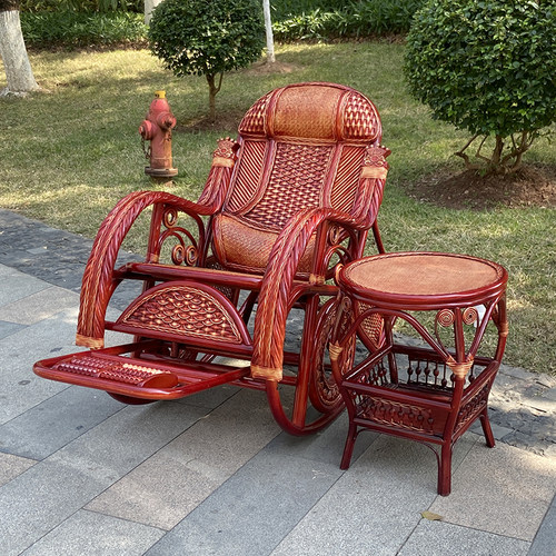 藤编大号摇摇椅真藤家用躺椅