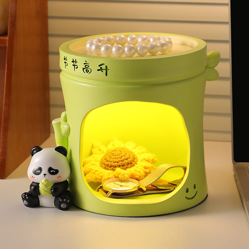 轻奢高档熊猫小台灯树脂摆件居家卧室床头柜装饰品闺蜜生日礼物,家居饰品,桌面摆件,淘宝优惠券,粉丝福利购,淘宝优惠卷