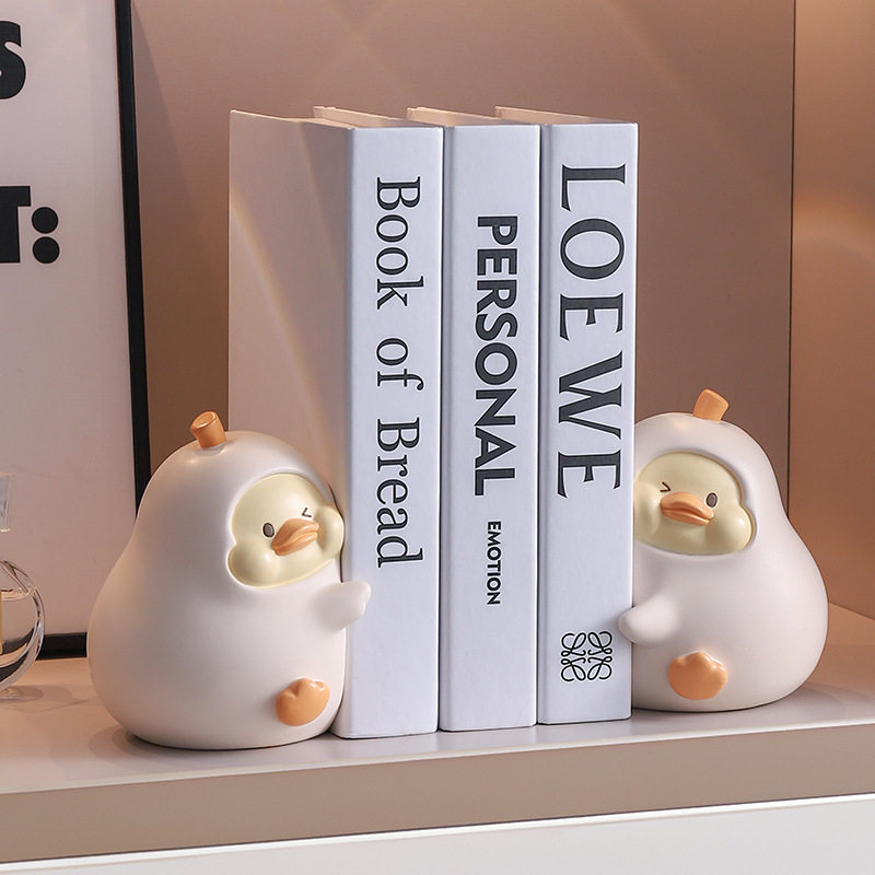 创意树脂摆件客厅摆件装饰品情侣永不分梨鸭书立书档男女装饰礼品,家居饰品,桌面摆件,淘宝优惠券,粉丝福利购,淘宝优惠卷