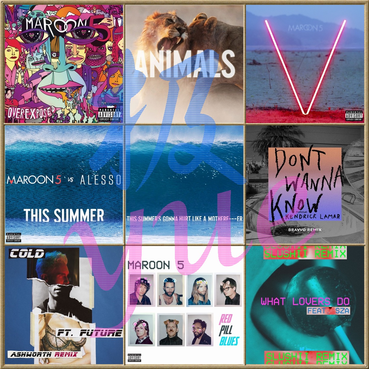 Maroon 5魔力红【总店欧美无损音乐】实销20+正方形封面高品 页详