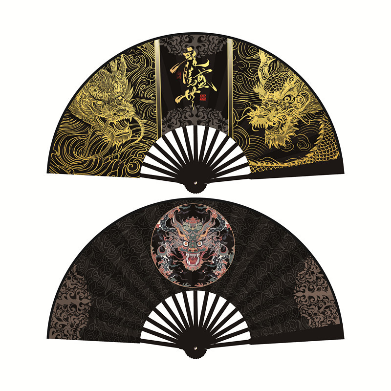 新款10寸汉服千里江山水墨画国扇子