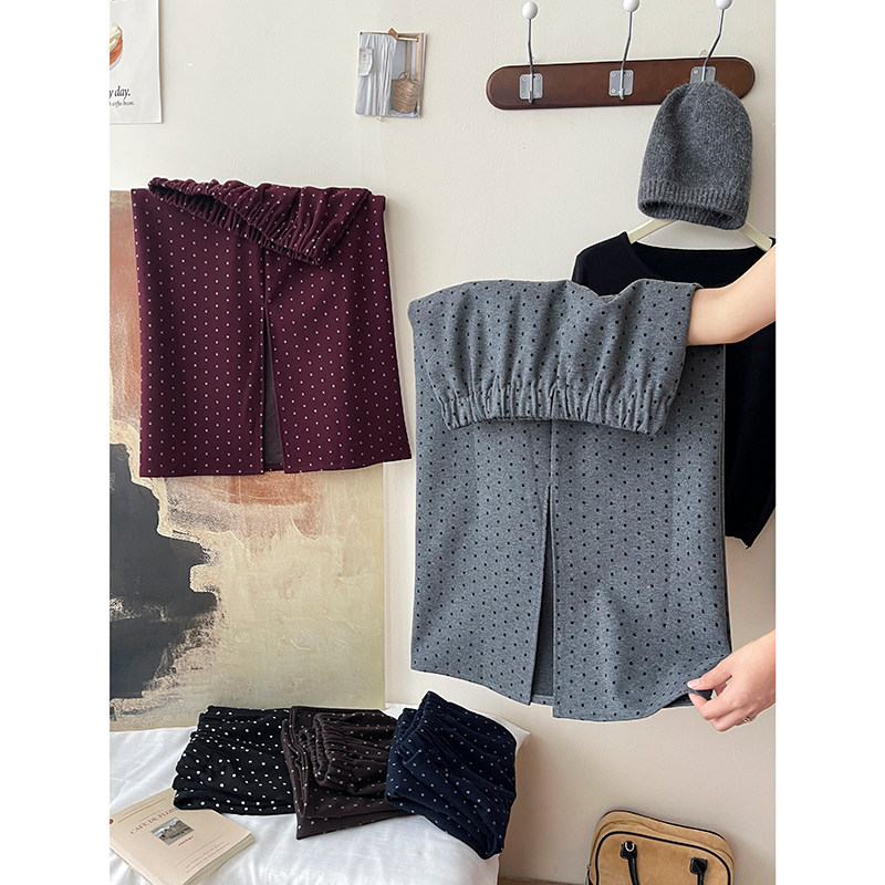 设计感小众简约显瘦百搭直筒裙子