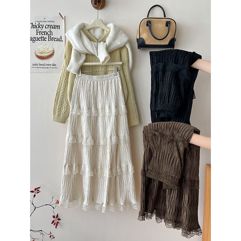 洋气质高级感显瘦百搭甜美半身裙