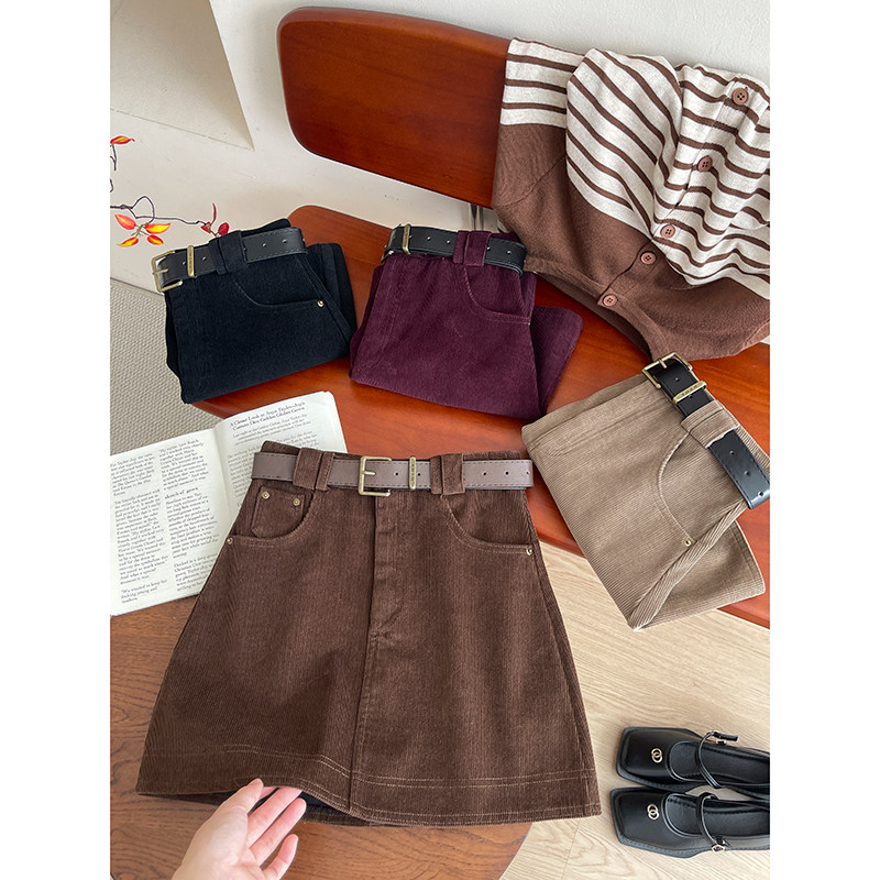 洋气质显瘦高级感简约半身短裙子