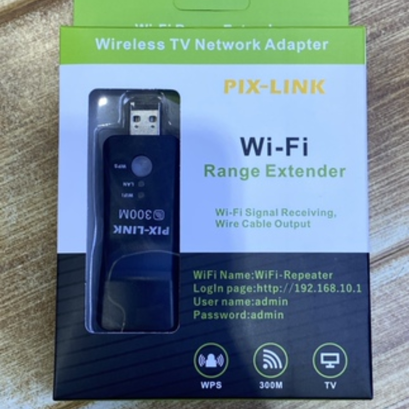 USB网络中继器300M无线路由扩展中继器AP电脑电视WiFi信号放大器