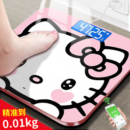 【卡通萌猫】体重秤体脂秤减肥专用可连手机智能精准蓝牙秤人体秤