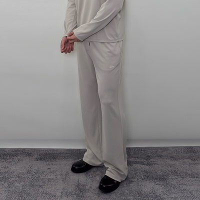 Roast lucky轻薄网眼抽绳速干长裤 男宽松休闲运动健身直筒裤