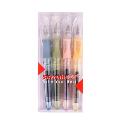 白雪直液式可换墨囊钢笔初学者