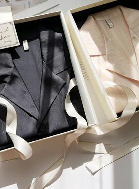 2025超火情侣冰丝睡衣春季新款丝绸原创定制家居服送朋友礼盒