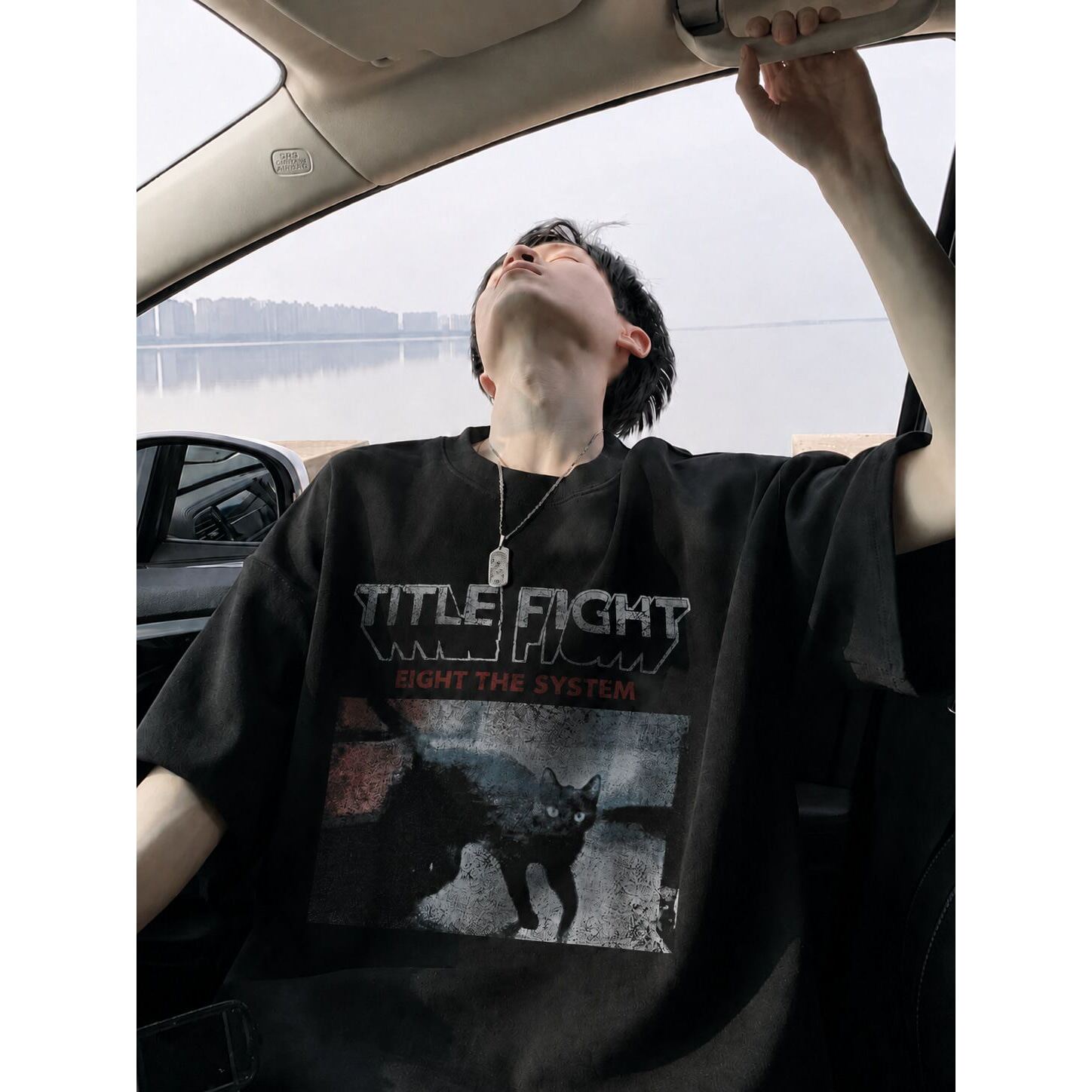 260g索罗娜凉感美式复古男T恤