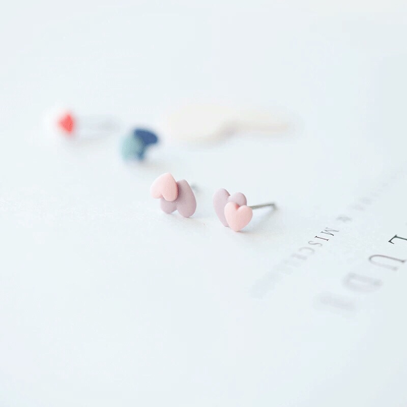 糖果饰防过敏陶瓷耳钉可爱甜美小清新学生迷你少女心耳饰甜美少女