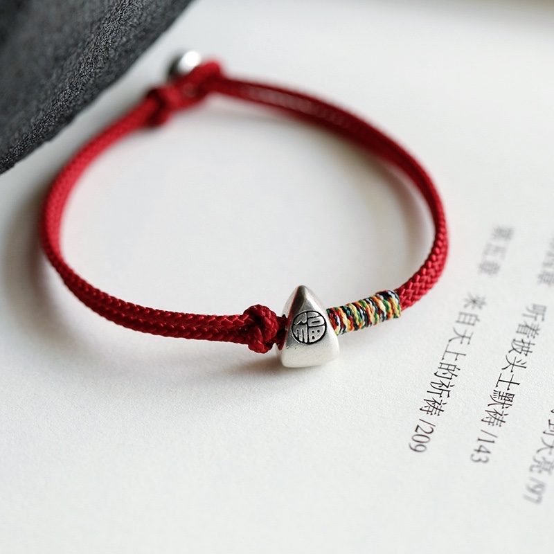 福粽福气小粽子复古女红绳手链