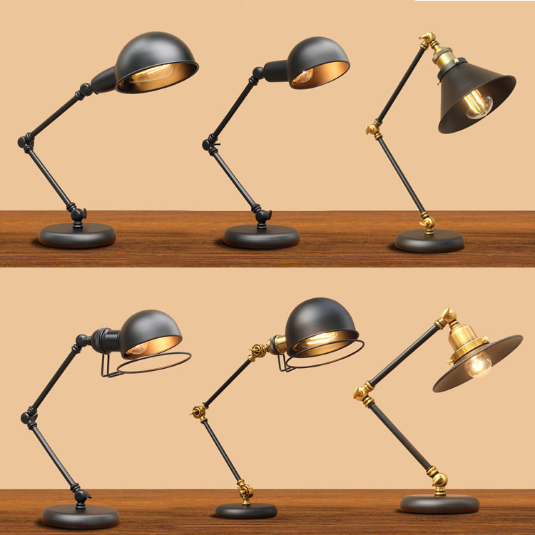 宿舍led护眼台灯莱忆铁艺宽压