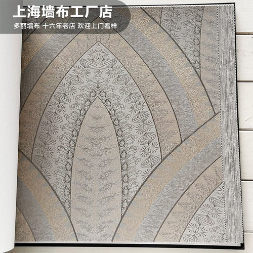 复古法式宫廷风背景墙壁布沙发玄关高精密艺术风高档壁布繁花似锦