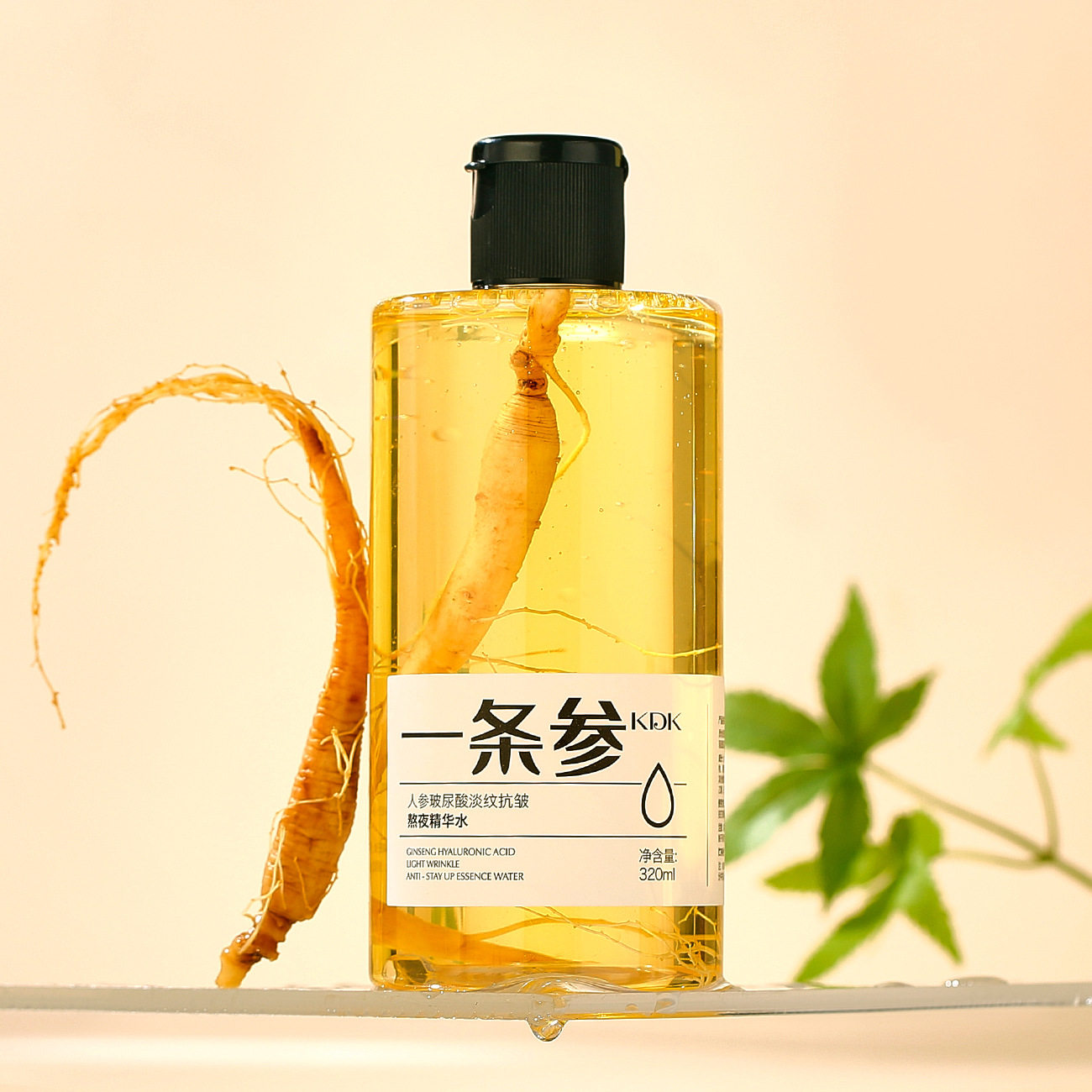 】KDK人参破尿酸熬夜精华水320ml