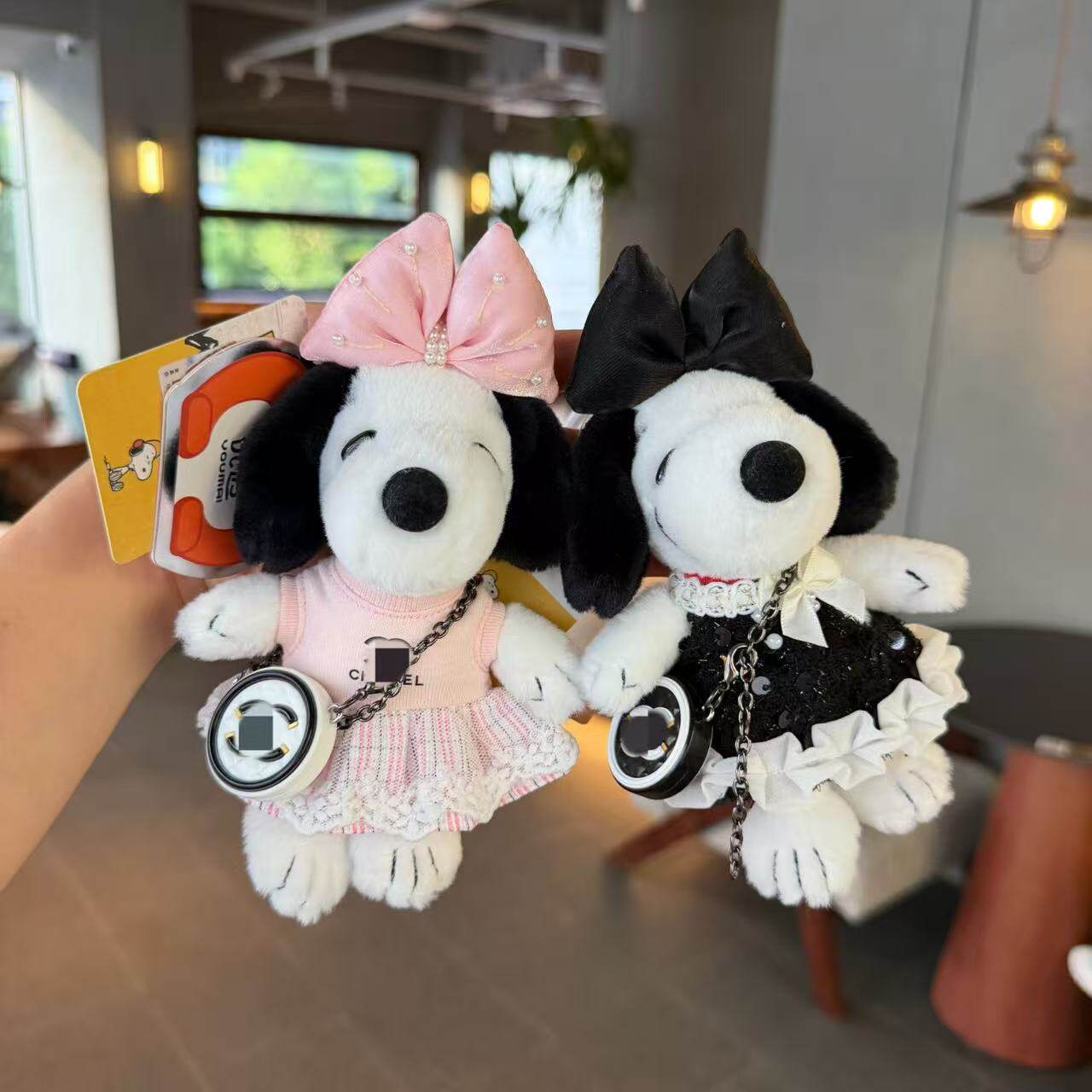 正版Snoopy史努比小狗包包挂件卡通毛绒可爱玩偶钥匙扣挂件礼物