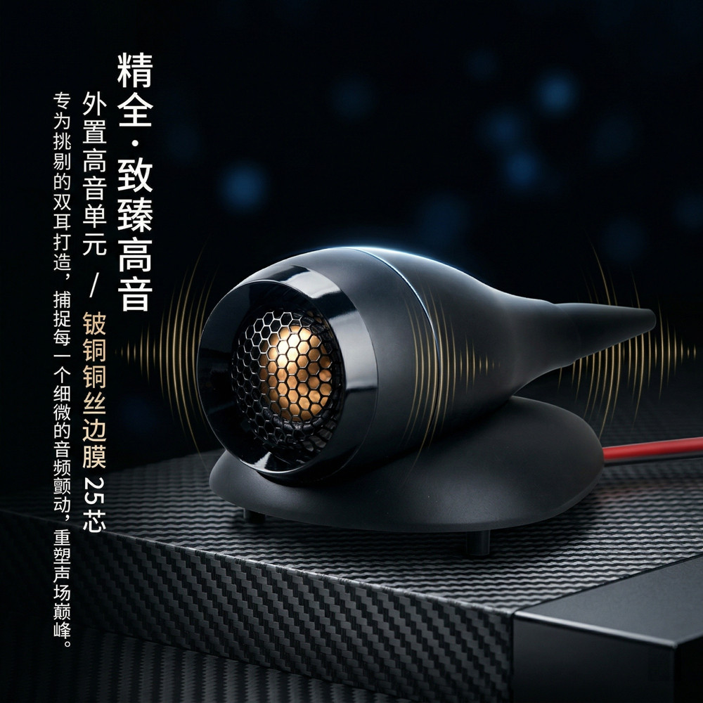 精全音响 外置高音单元 25芯铍铜丝边膜 钕磁高端发烧音质C1-50