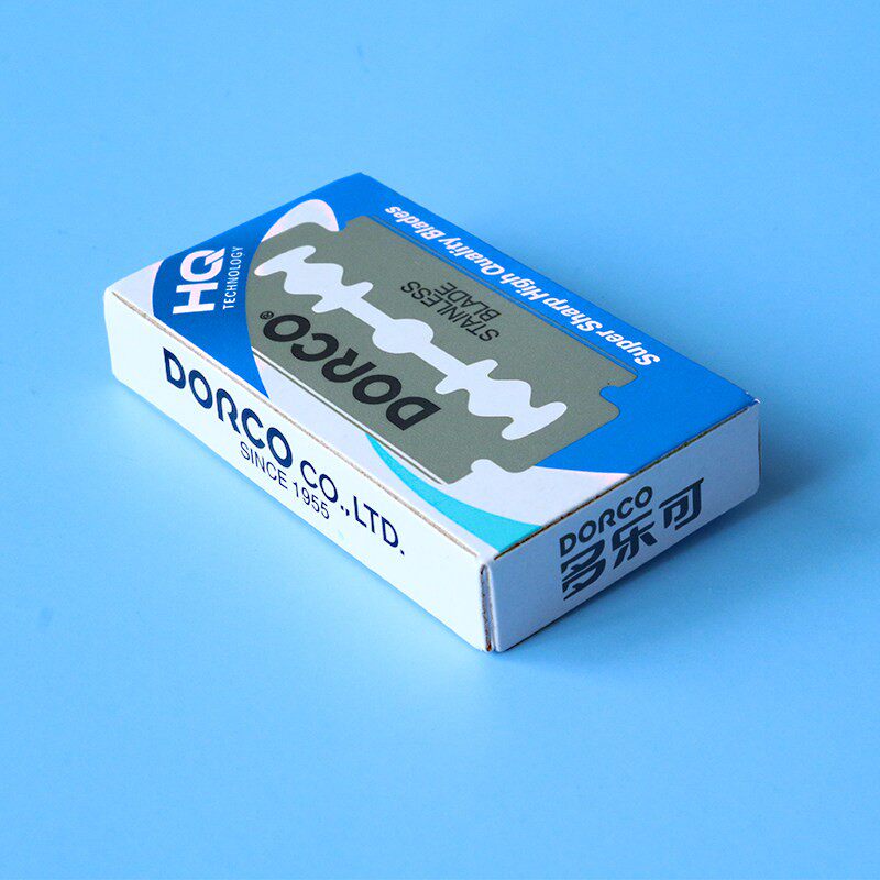 进口多乐可老式双面刀片刮胡须剃刀不锈钢理发刮刀手动男士德高