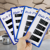 黑色一字夹发卡后脑勺夹子头饰发夹侧边刘海碎发固定钢夹子简约女