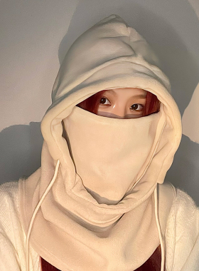 头套冬天保暖骑行防风护脸帽子围巾一体奥粒绒保暖神器