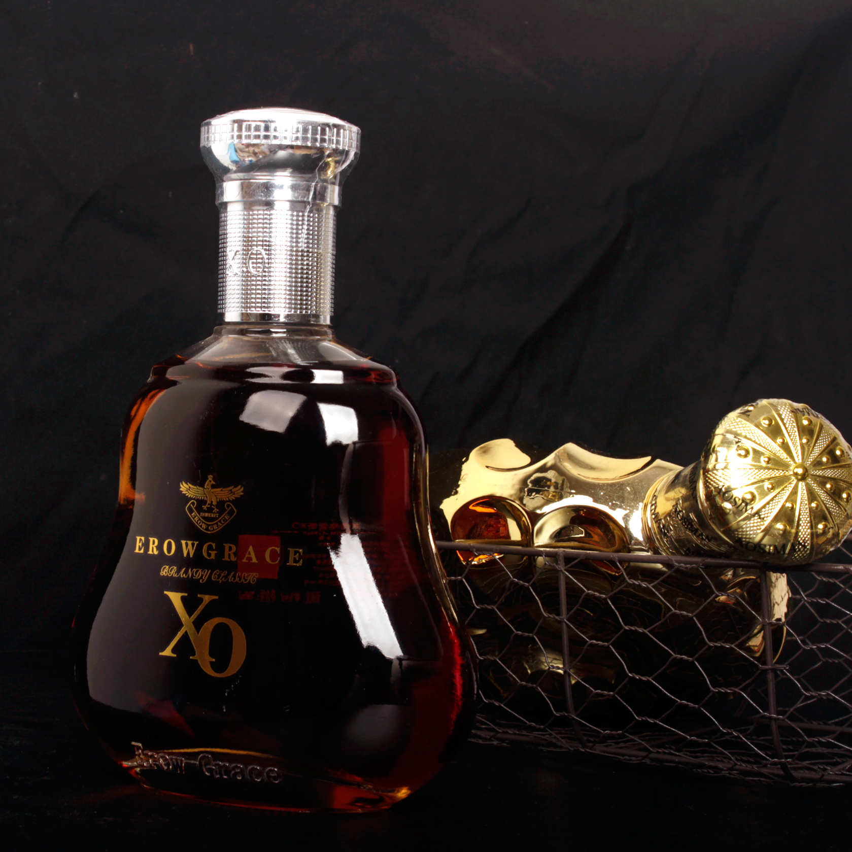 【买一送一】法国洋酒XO白兰地原酒进口礼盒洋酒套装组合正品包邮