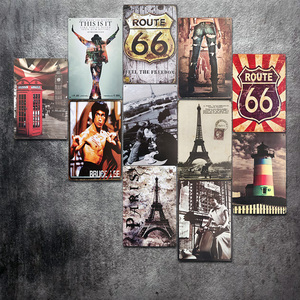 复古怀旧铁皮画创意家居卧室酒吧客餐厅墙面上车牌女服装饰品店铺